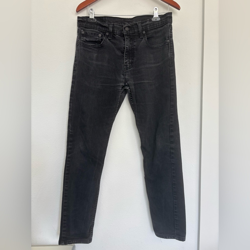 LEVIS BLACK MENS SKINNY JEANS SZ 32 X 32